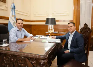 El gobernador Valdés se reunió con el ministro Irigoyen de Desarrollo Social