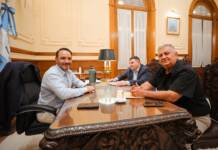 El gobernador Valdés se reunió con el intendente de San Lorenzo
