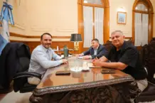 El gobernador Valdés se reunió con el intendente de San Lorenzo