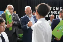 Polich acompañó al gobernador en lainauguración del nuevo edificio de la Escuela Hogar