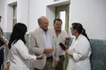 El ministro Lanari Zubiaur recorrió el Hospital de Campaña “Escuela Hogar”