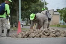 El Municipio avanza con trabajos debacheo integral sobre avenida Las Heras