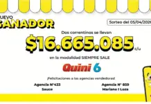 ¡Cuatro nuevos ganadores del Quini 6 en Corrientes en los últimos sorteos!
