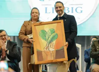 Juan Pablo Valdés anunció nuevas obras en Liebig durante los festejos por su 102° aniversario