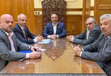 El Presidente del STJ y el Fiscal General se reunieron con el gobernador Juan Pablo Valdés