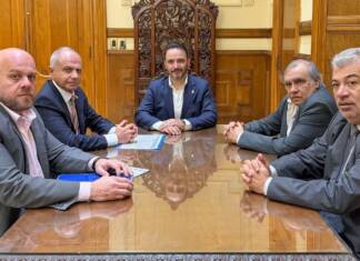 El Presidente del STJ y el Fiscal General se reunieron con el gobernador Juan Pablo Valdés