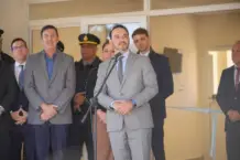 El gobernador Valdés inauguró la nueva comisaría de Parada Pucheta