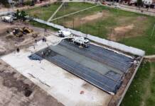 Polich constató el avance de obras en el centrode Transferencia de Residuos del barrio Pirayuí