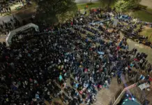 Otro gran éxito del Fan Fest municipal: una multitudalentó a la Selección y le puso calor al invierno